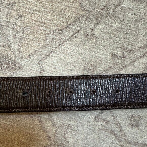 Men's Salvatore Ferragamo Reversible Leather Belt – Black/Brown, Size 31 - Picture 13 of 13